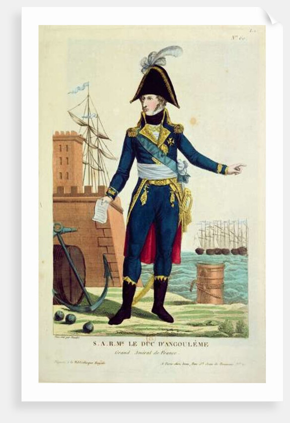 Louis-Antoine de Bourbon Duke of Angouleme by Thomas Naudet