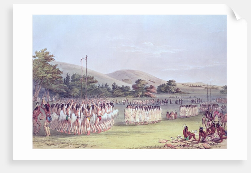 Choctaw Ball-Play Dance by George Catlin