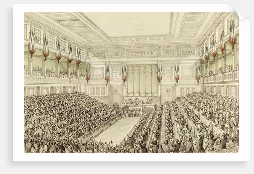 First Meeting of the National Assembly, 4th May 1848 by Michel C. and Gaildrau Jules (1816-98) Fichot