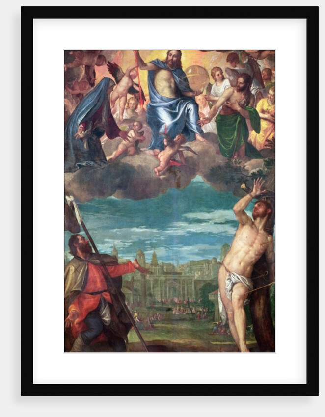 Christ Arresting the Plague with the Prayers of the Virgin, St. Rocco and St. Sebastian by (1528-88) Veronese