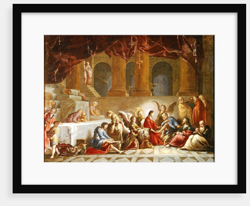 Jesus Washing the Disciples Feet by Claude Vignon