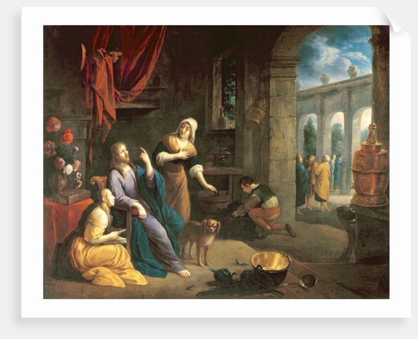 Jesus at the Home of Martha and Mary by Flemish School