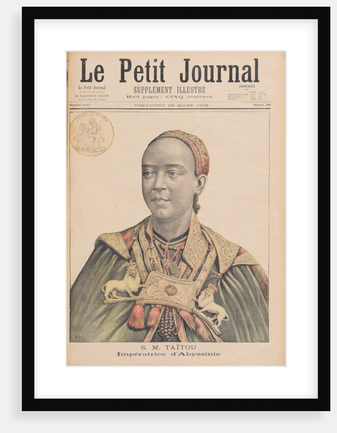Portrait of the Taytu Betul Empress of Ethiopia by Henri Meyer