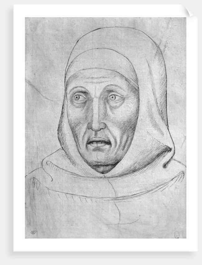 Head of a monk by Antonio Pisanello