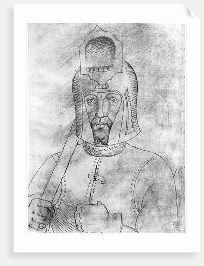 Soldier wearing a visored helmet by Antonio Pisanello