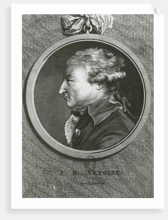 Jean Denis Antoine architect, engraved by Louis Simon Lemepereur by French School