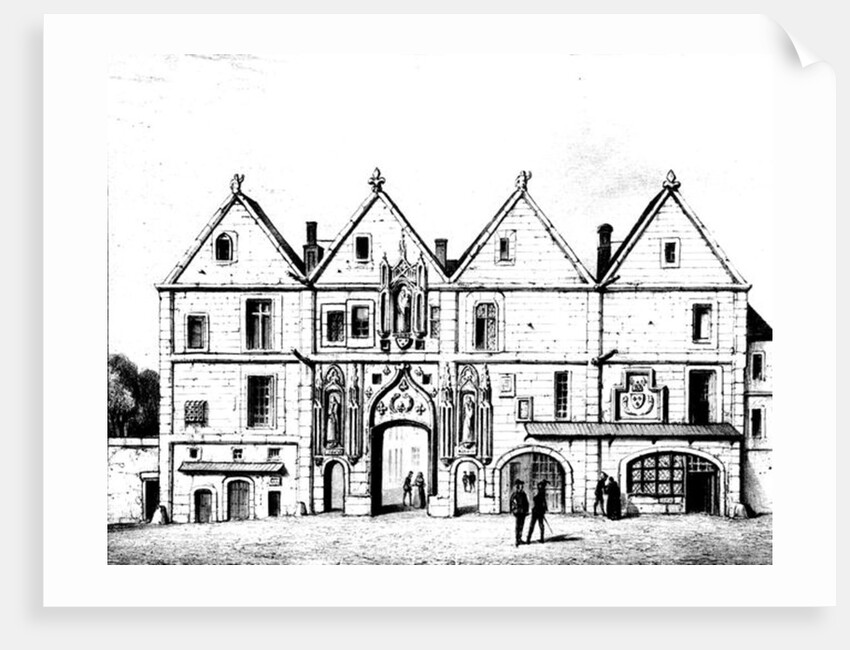 The College of Navarre in 1440 by Francois Alexandre (after) Pernot