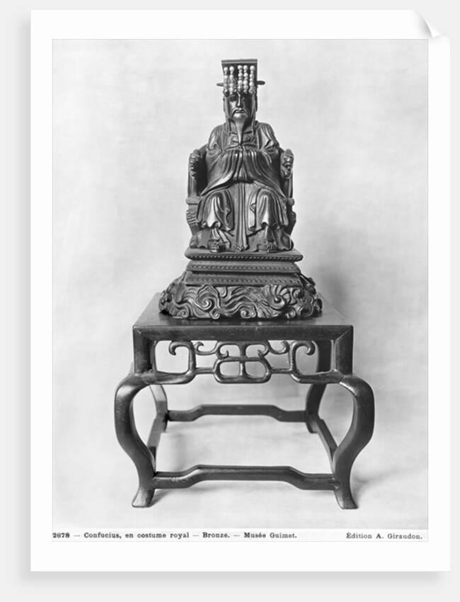 Statuette of Confucius as a Mandarin, Qing Dynasty by School Chinese