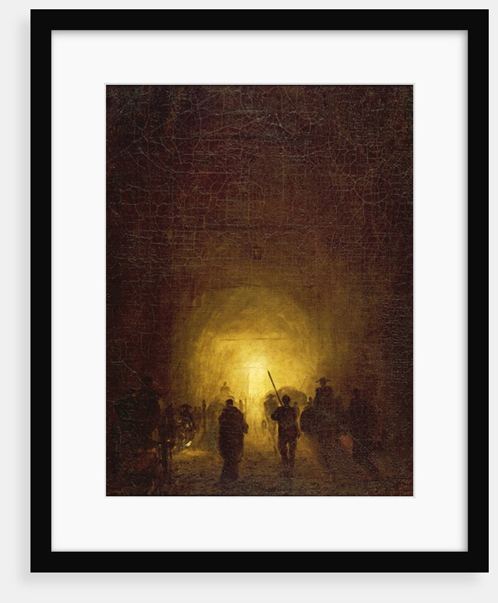 The Posillipo Cave at Naples by Hubert Robert