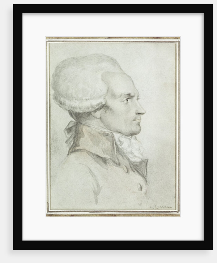 Portrait of Maximilien de Robespierre by Jean Michel the Younger Moreau