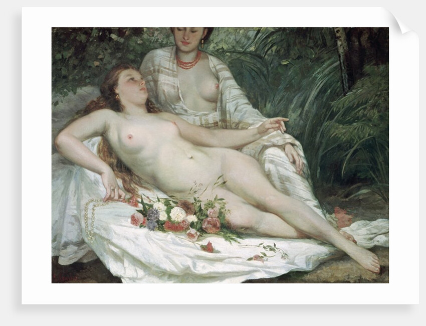 Bathers or Two Nude Women, c.1858 by Gustave & Hanoteau Hector (1823-90) Courbet