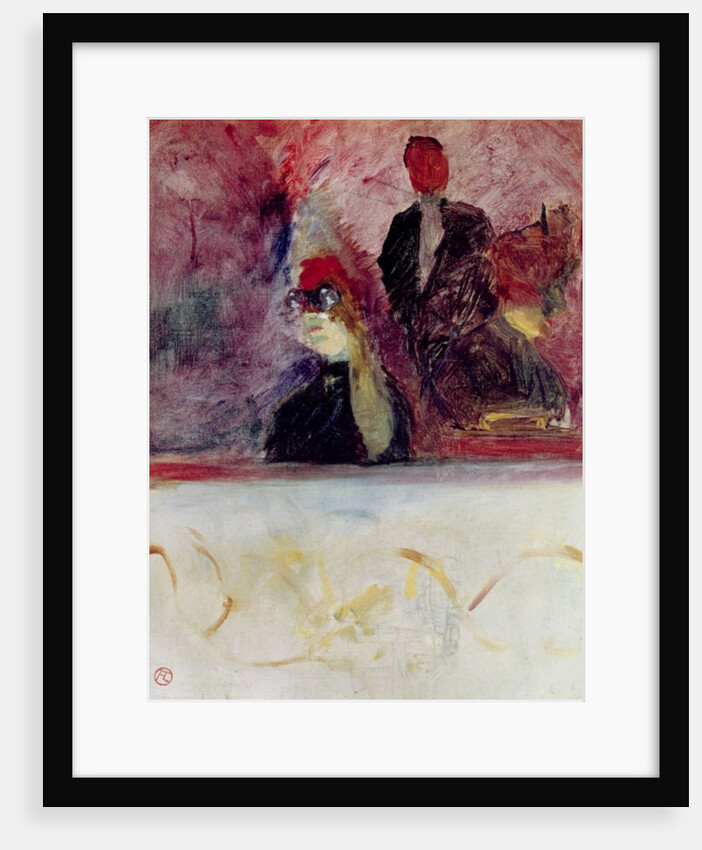 The Box at the Mascaron Dore, 1893 by Henri de Toulouse-Lautrec