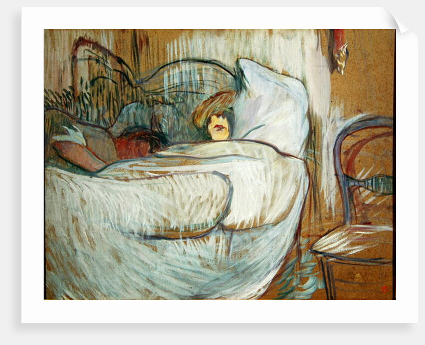 In Bed, 1894 by Henri de Toulouse-Lautrec