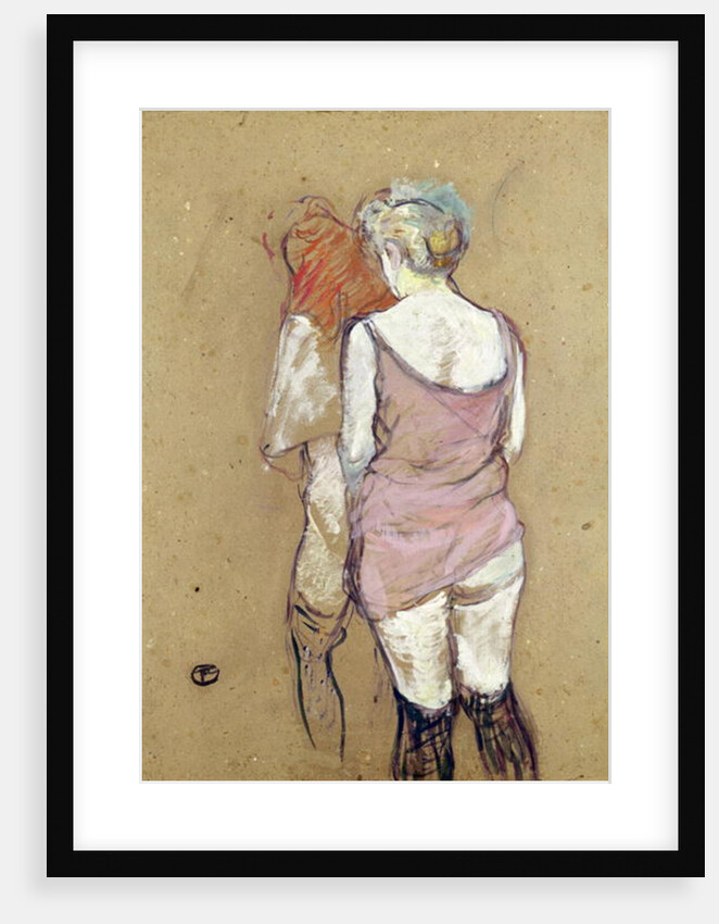 Two Semi-Nude Women at the Maison de la Rue des Moulins, 1894 by Henri de Toulouse-Lautrec