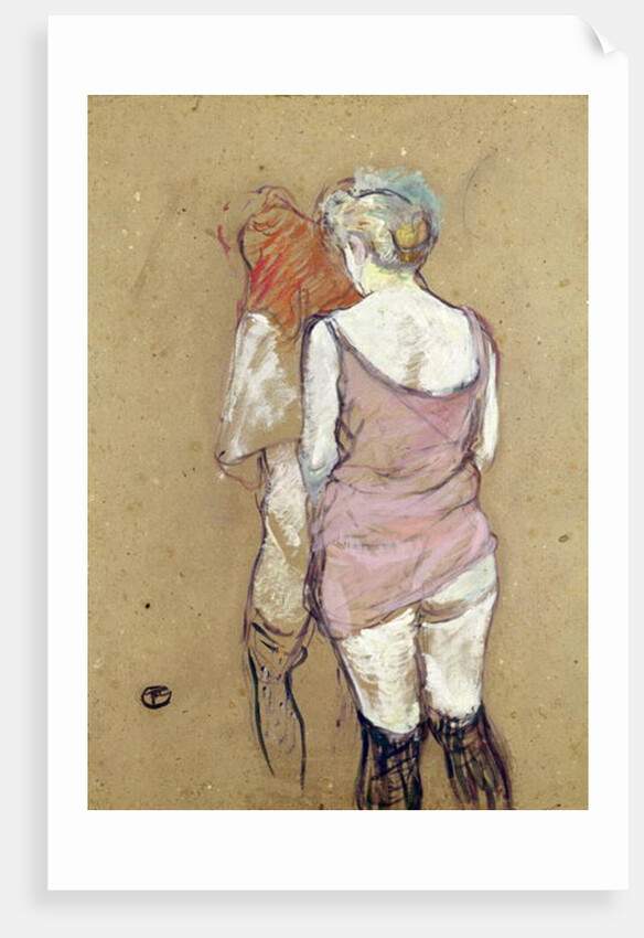 Two Semi-Nude Women at the Maison de la Rue des Moulins, 1894 by Henri de Toulouse-Lautrec