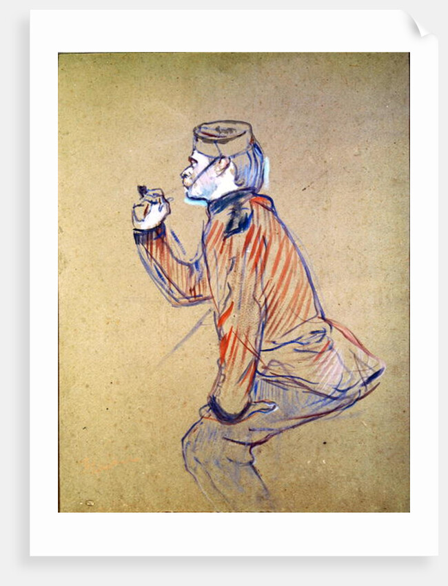 English Soldier Smoking a Pipe, 1898 by Henri de Toulouse-Lautrec