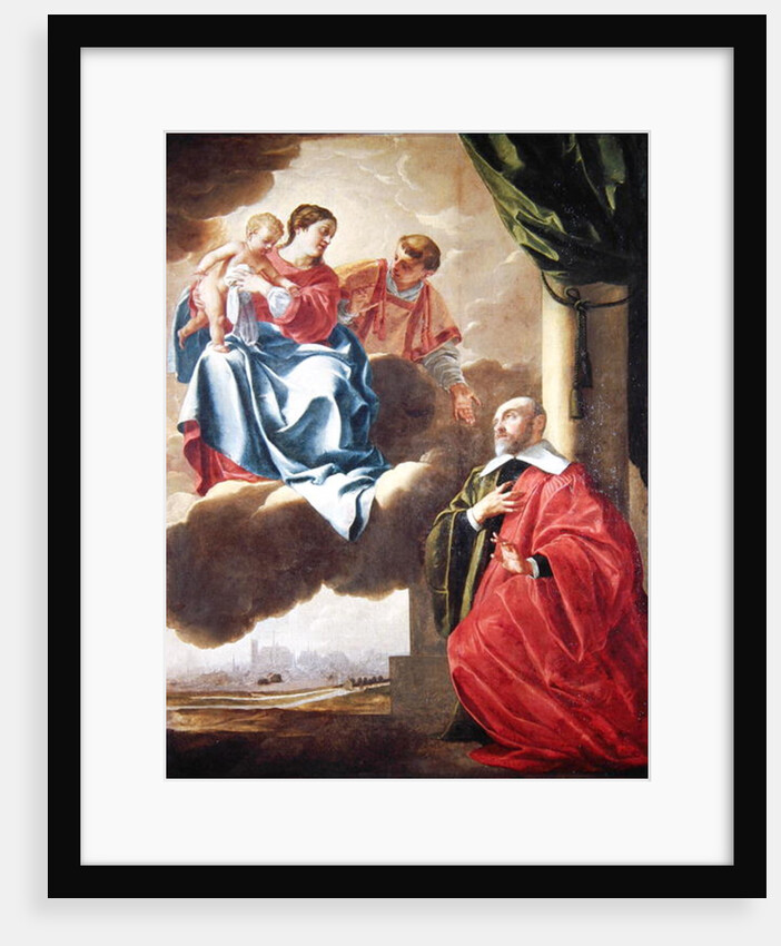 Pierre Tullier Before the Virgin and Child and St. Stephen by Jacques Blanchard