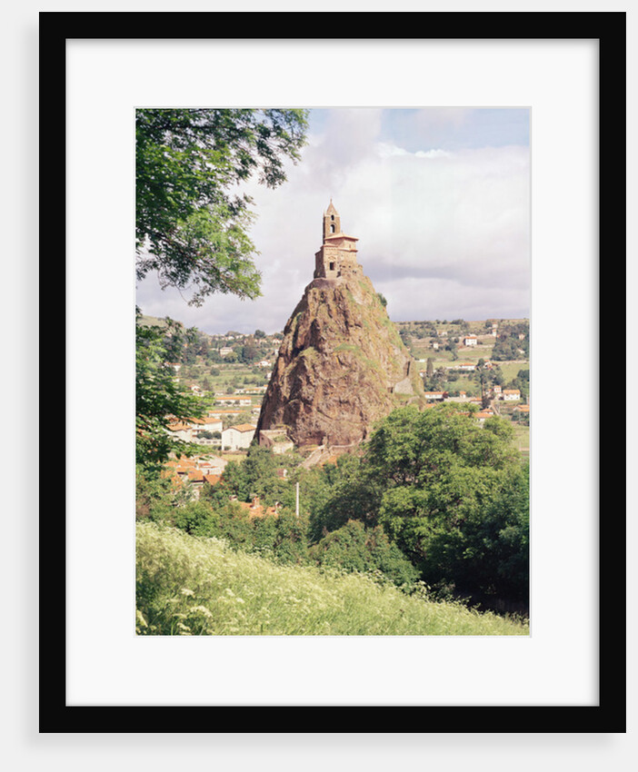 View of the Rocher d'Aiguilhe with the Church of St. Michel de l'Aiguilhe by Anonymous