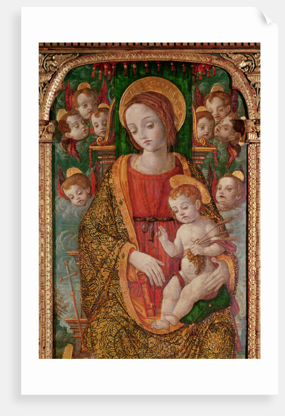 Virgin and Child with SS. Gregory and Martin by Nikola Bozidarovic