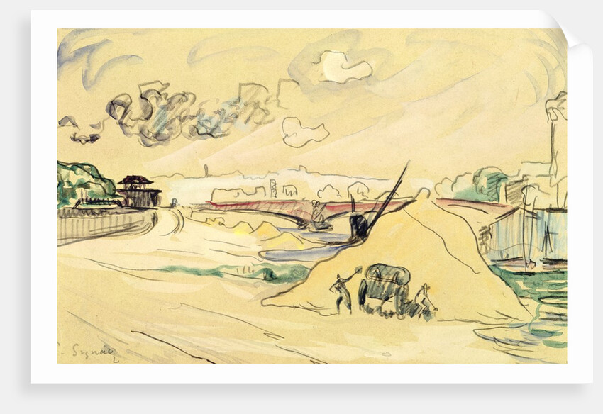 The Pile of Sand, Bercy, 1905 by Paul Signac
