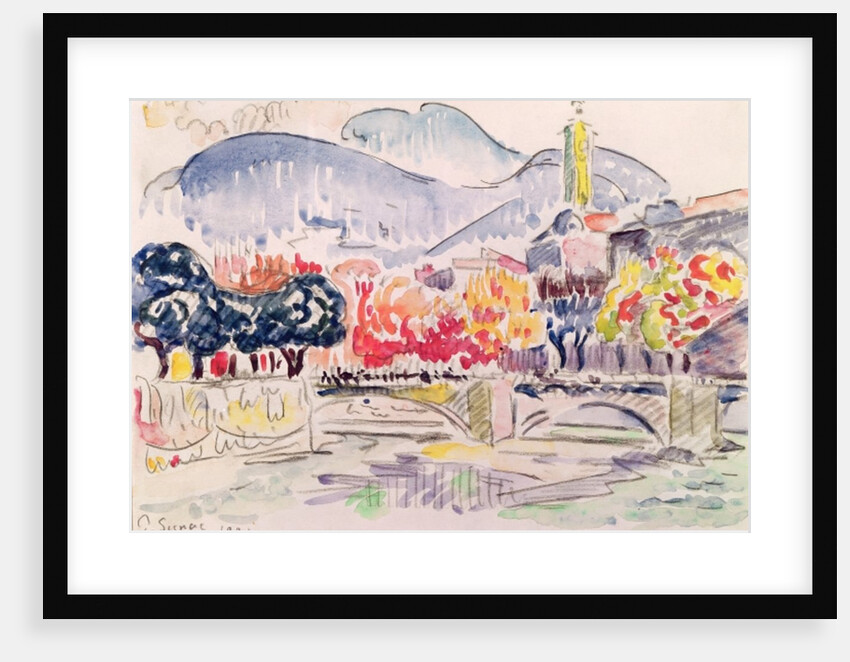 Le Paillon, Nice, 1921 by Paul Signac