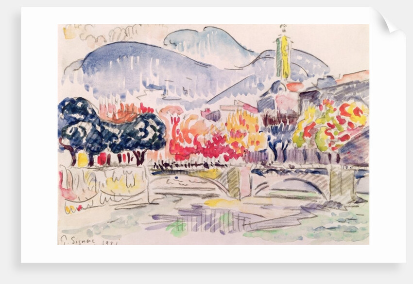 Le Paillon, Nice, 1921 by Paul Signac