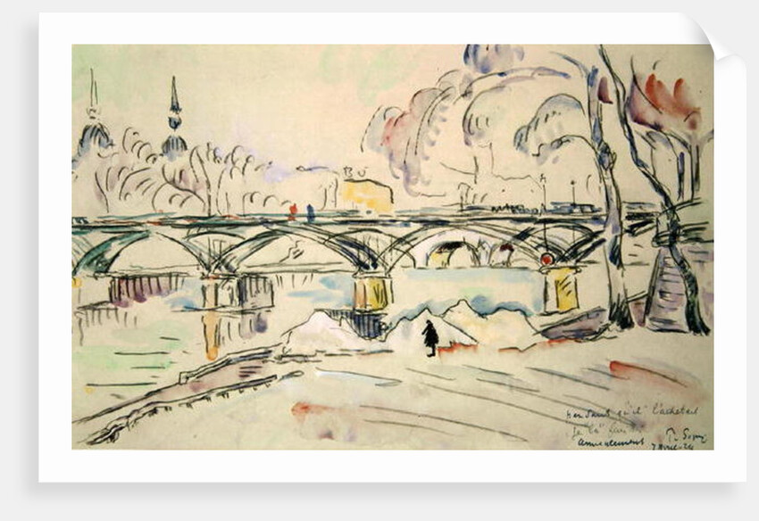 The Pont des Arts, 1924 by Paul Signac