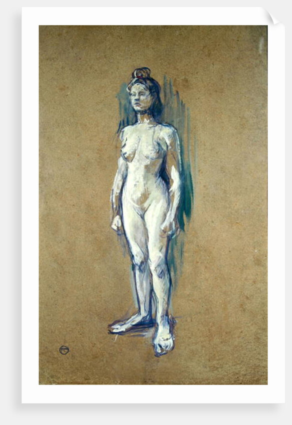 Standing Female Nude, 1898 by Henri de Toulouse-Lautrec