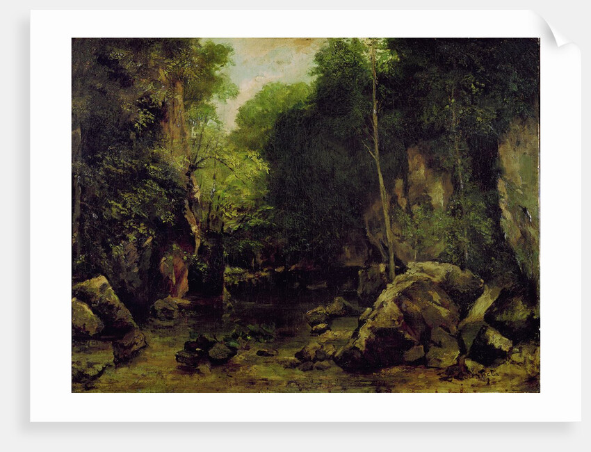 Le well-noir, Doubs by Gustave Courbet