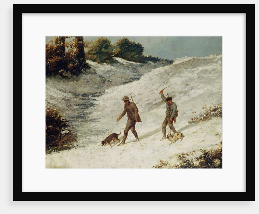 Hunters in the Snow or The Poachers by Gustave Courbet