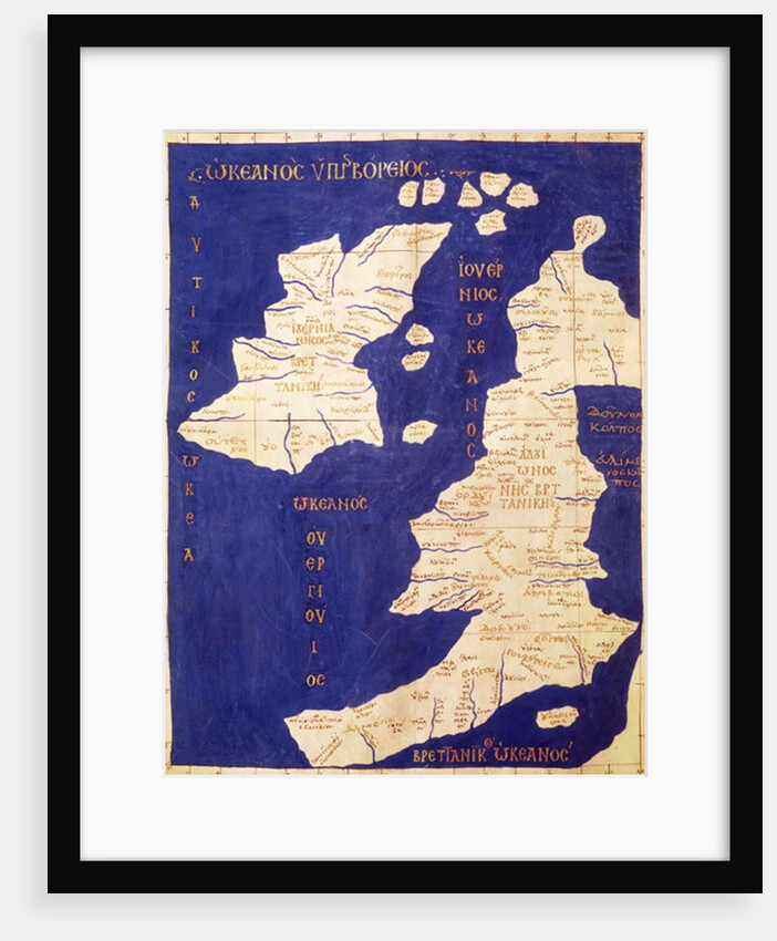Map of the British Isles by (after) Ptolemy