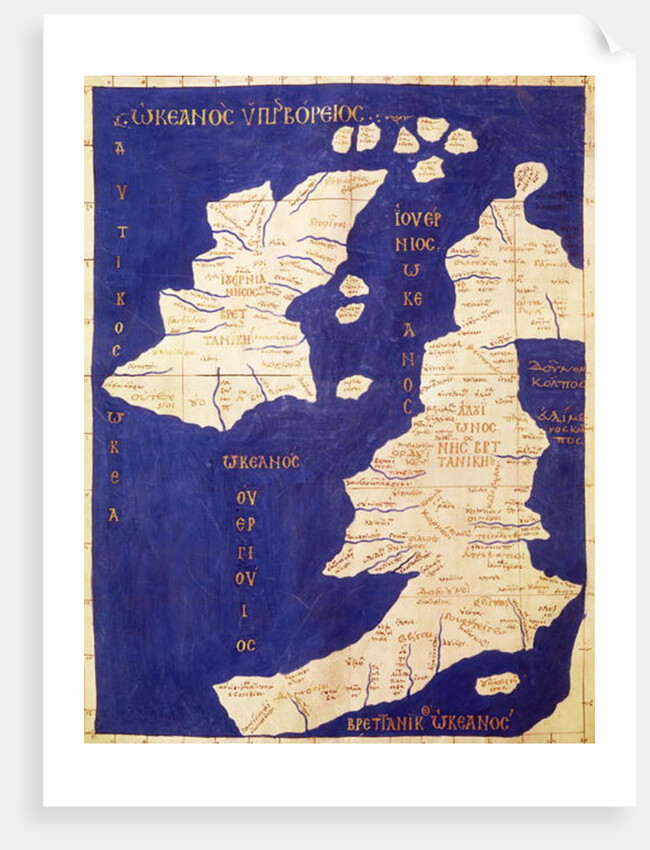 Map of the British Isles by (after) Ptolemy