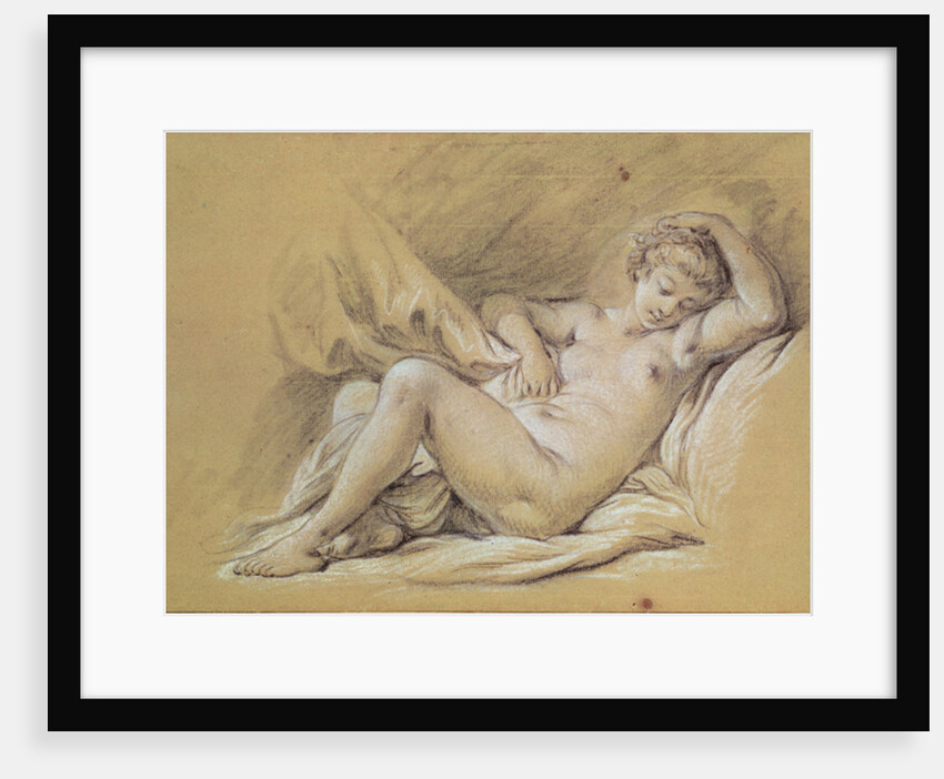 Nude Woman on a Bed by Francois Boucher