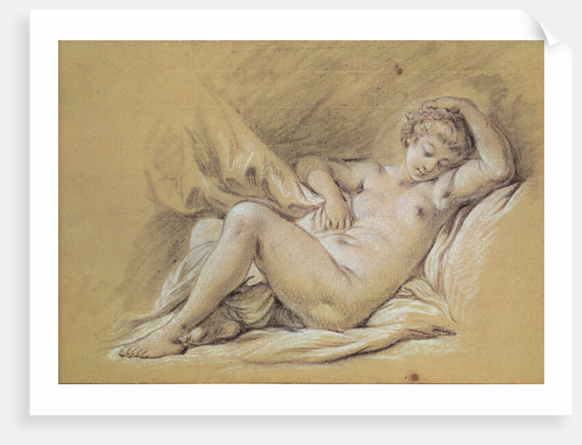 Nude Woman on a Bed by Francois Boucher