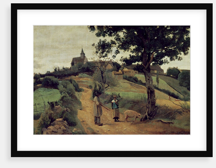 Saint-Andre-en-Morvan, 1842 by Jean Baptiste Camille Corot