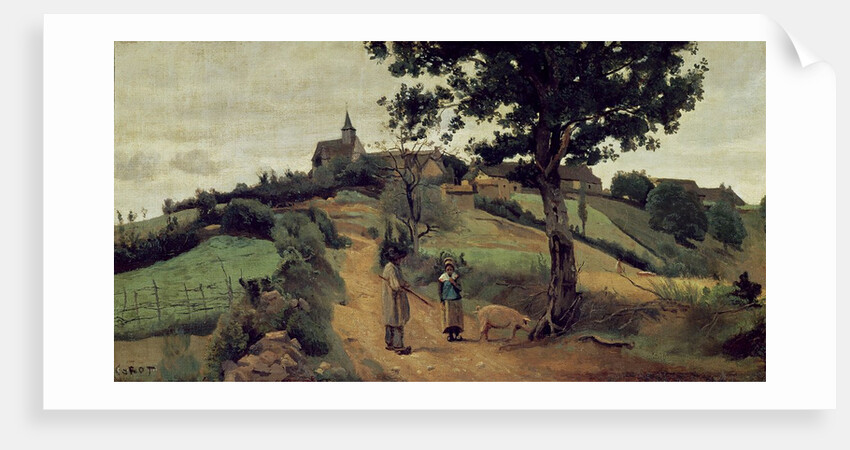 Saint-Andre-en-Morvan, 1842 by Jean Baptiste Camille Corot
