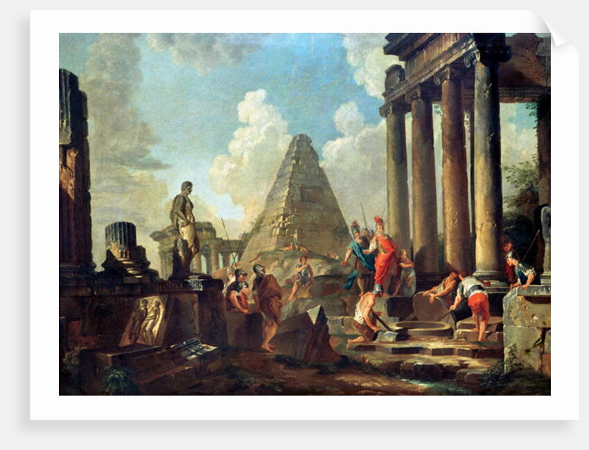 Alexander III the Great before the Tomb of Achilles by Giovanni Paolo Pannini or Panini