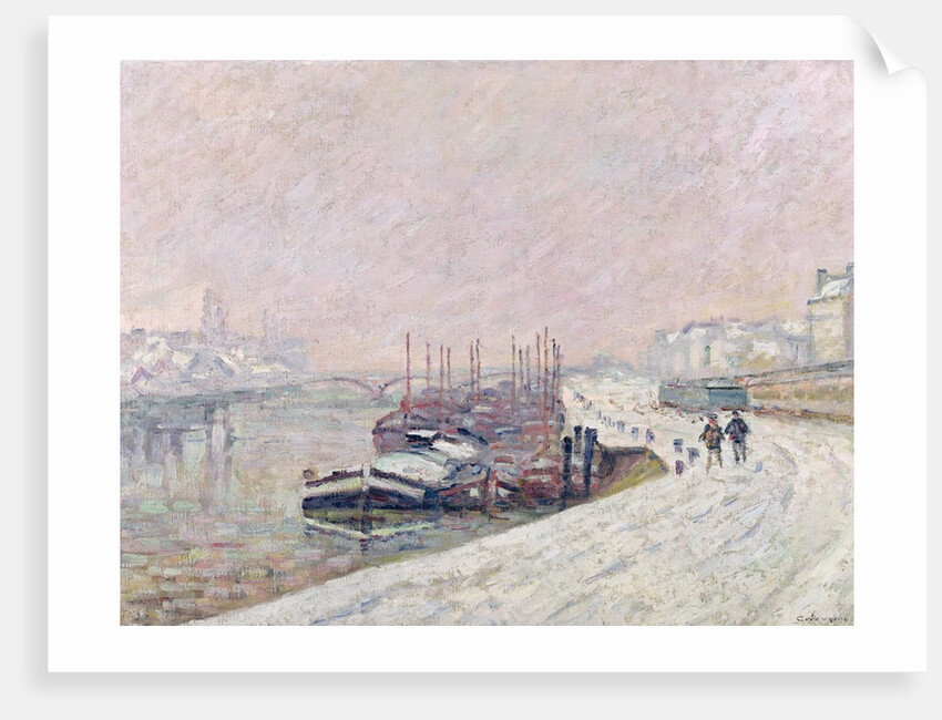 Snow in Rouen by Jean Baptiste Armand Guillaumin
