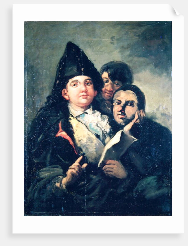 Manolito Guasquez and the Fool of Coria by Francisco Jose de Goya y Lucientes