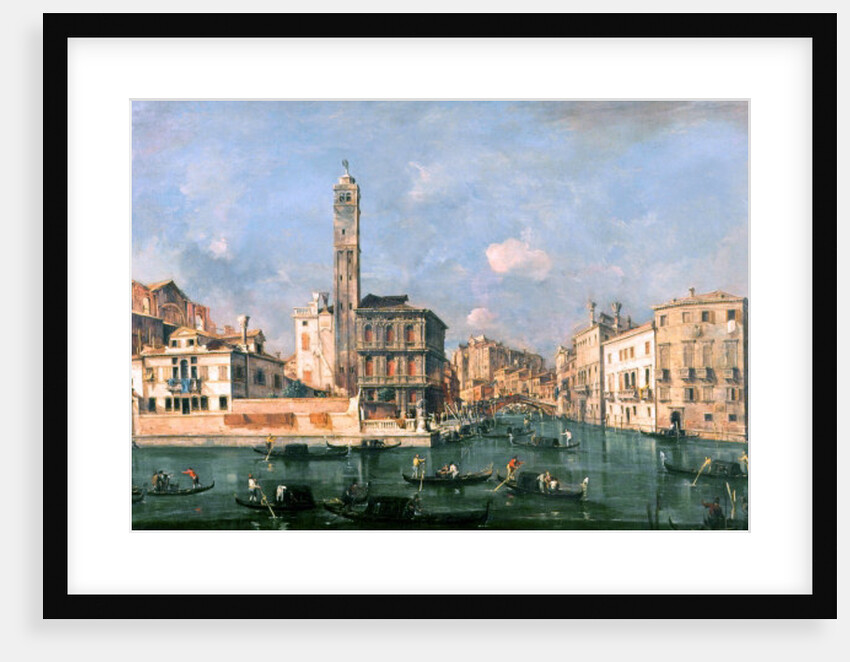 Grand Canal: San Geremia and the Entrance to the Canneregio by Francesco Guardi