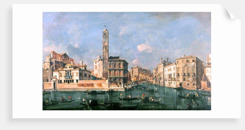 Grand Canal: San Geremia and the Entrance to the Canneregio by Francesco Guardi