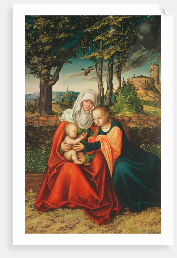 The Virgin Mary with Saint Anne holding the infant Jesus by Lucas the Elder Cranach