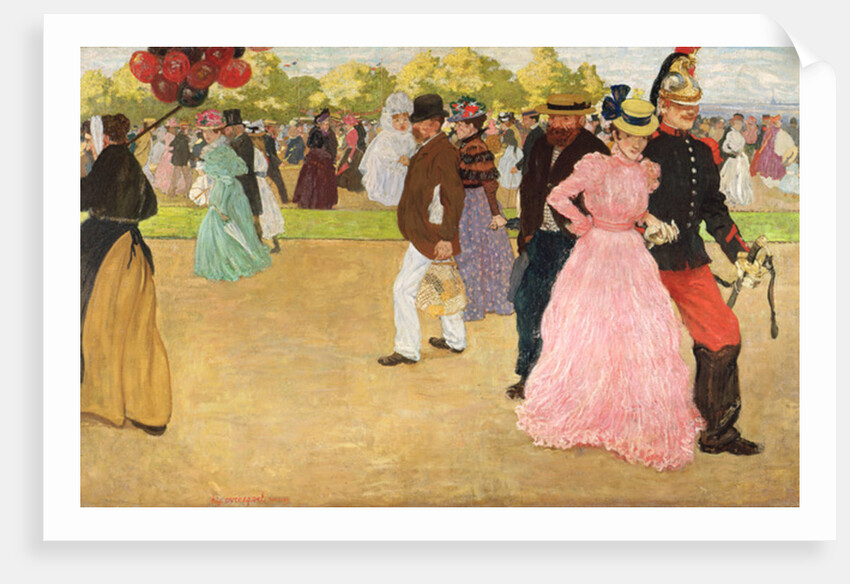 A Sunday Walk in the Bois de Boulogne, 1899 by Henri Jacques Edouard Evenepoel