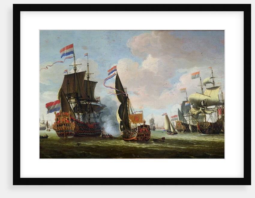 The Arrival of Michiel Adriaanszoon de Ruyter in Amsterdam by Abraham Storck