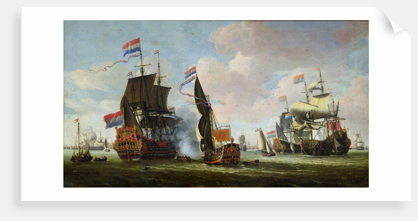 The Arrival of Michiel Adriaanszoon de Ruyter in Amsterdam by Abraham Storck