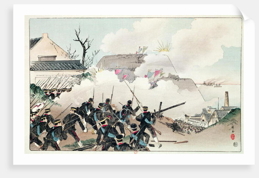 The Battle of Port Arthur, c.1894 by School Chinese