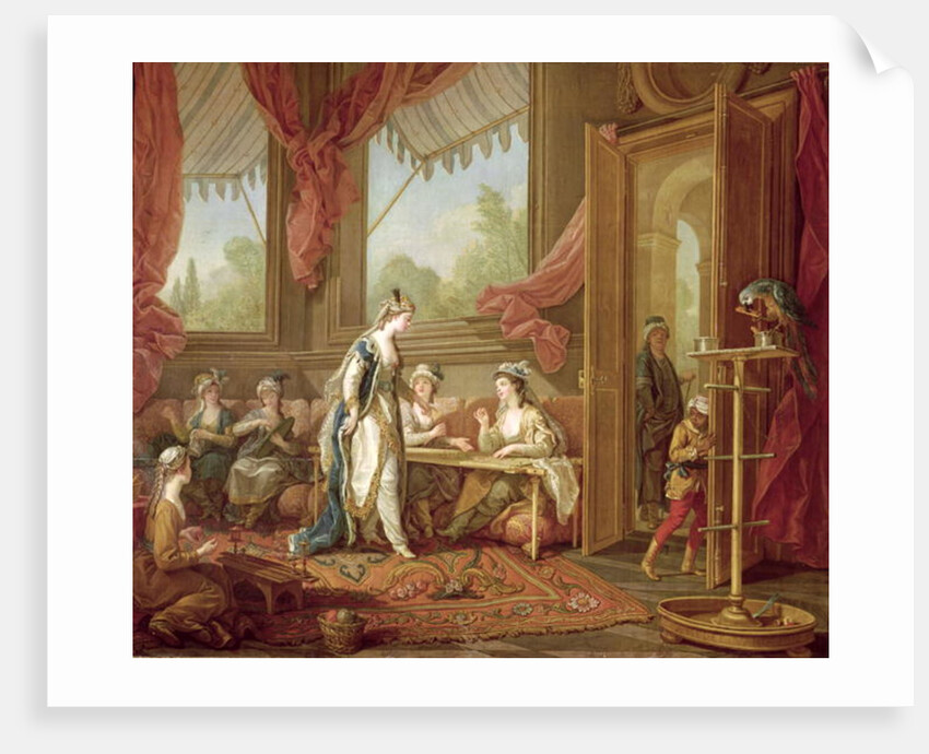 The Sultana Ordering Tapestries from the Odalisques by Charles-Amedee-Philippe van Loo