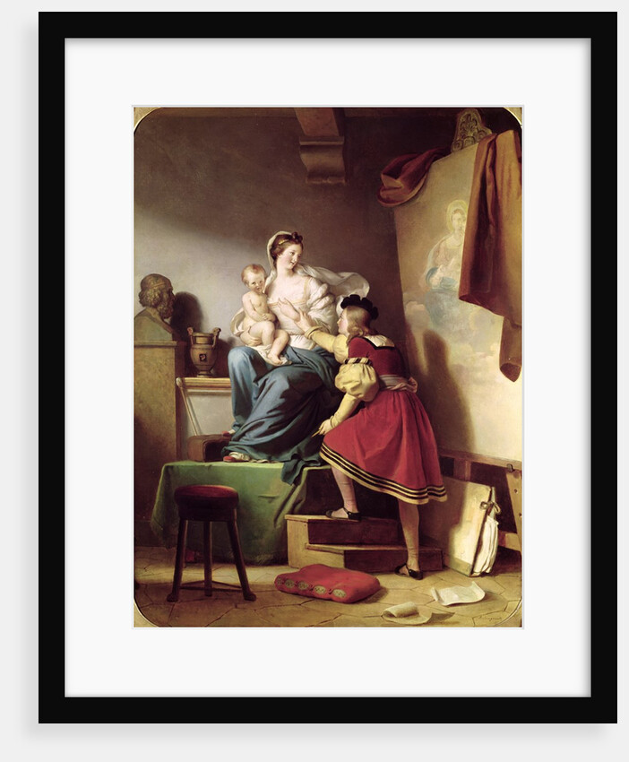 Raphael Adjusting his Model's Pose for his Painting of the Virgin and Child by Alexandre Evariste Fragonard