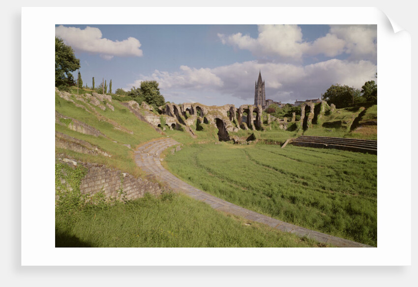 View of the amphitheatre, built under Emperor Claudius by Roman