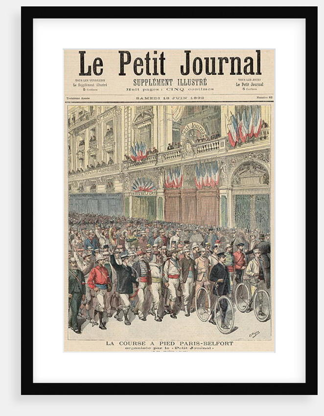 The Start of the Road Race from Paris to Belfort by Henri Meyer